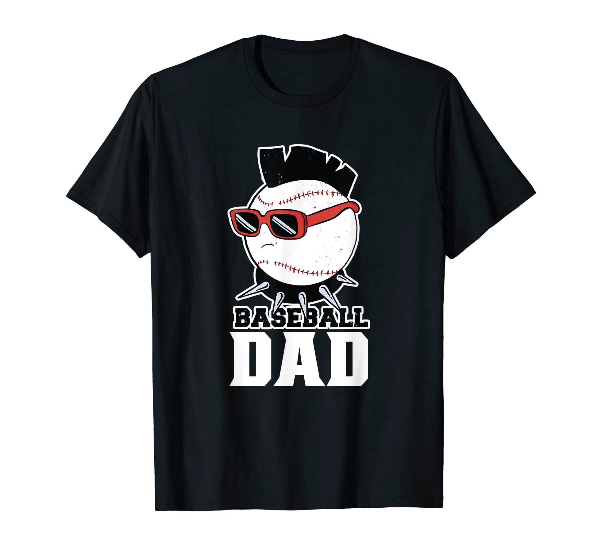 Baseball Dad Daddy Father T-Shirt - Aesthetic Graphic for Adults - T-Shirt, Sweatshirt, Hoodie