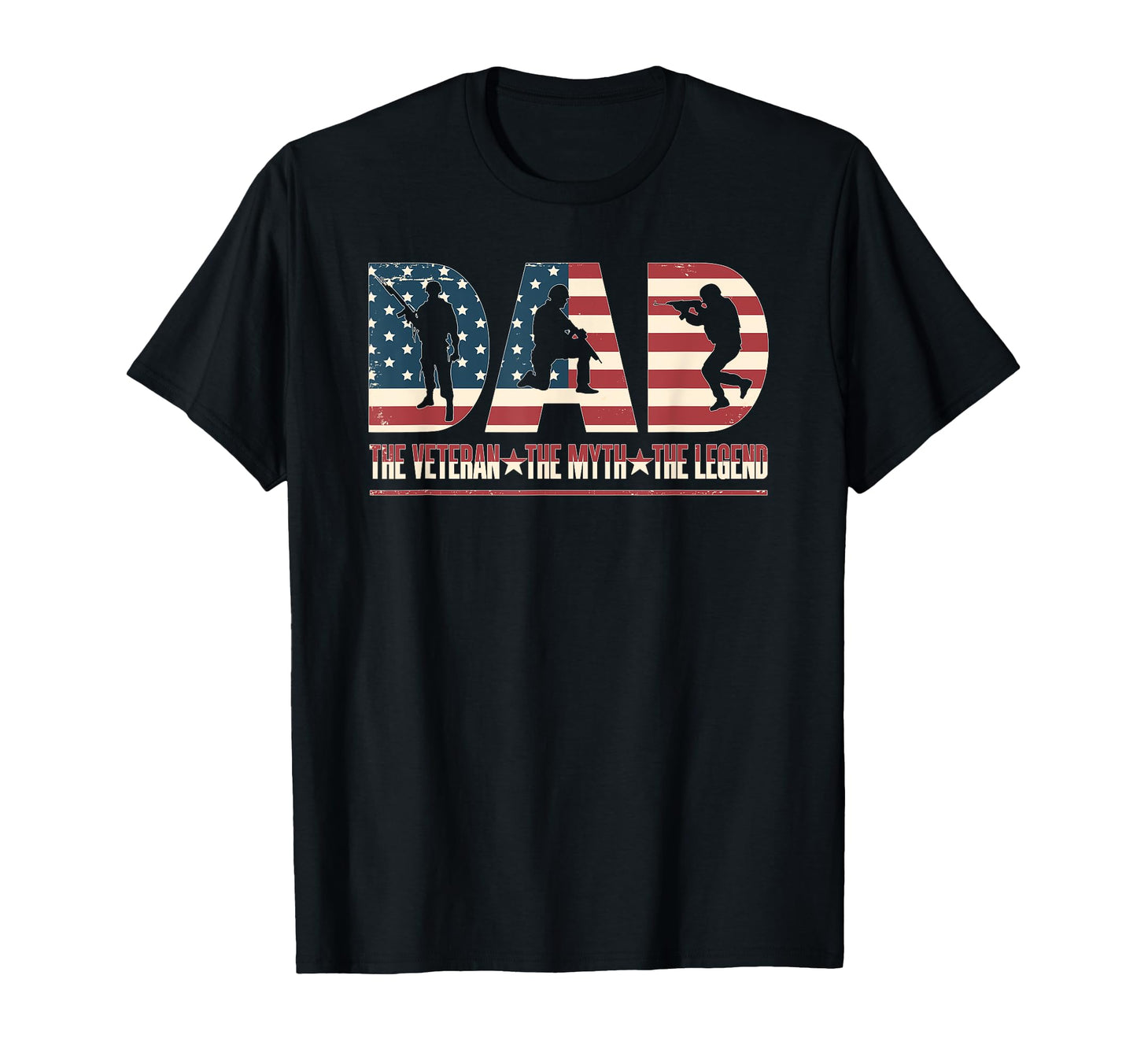 Dad Veteran Myth Legend American T-Shirt - Streetwear Style for Adults - T-Shirt, Sweatshirt, Hoodie