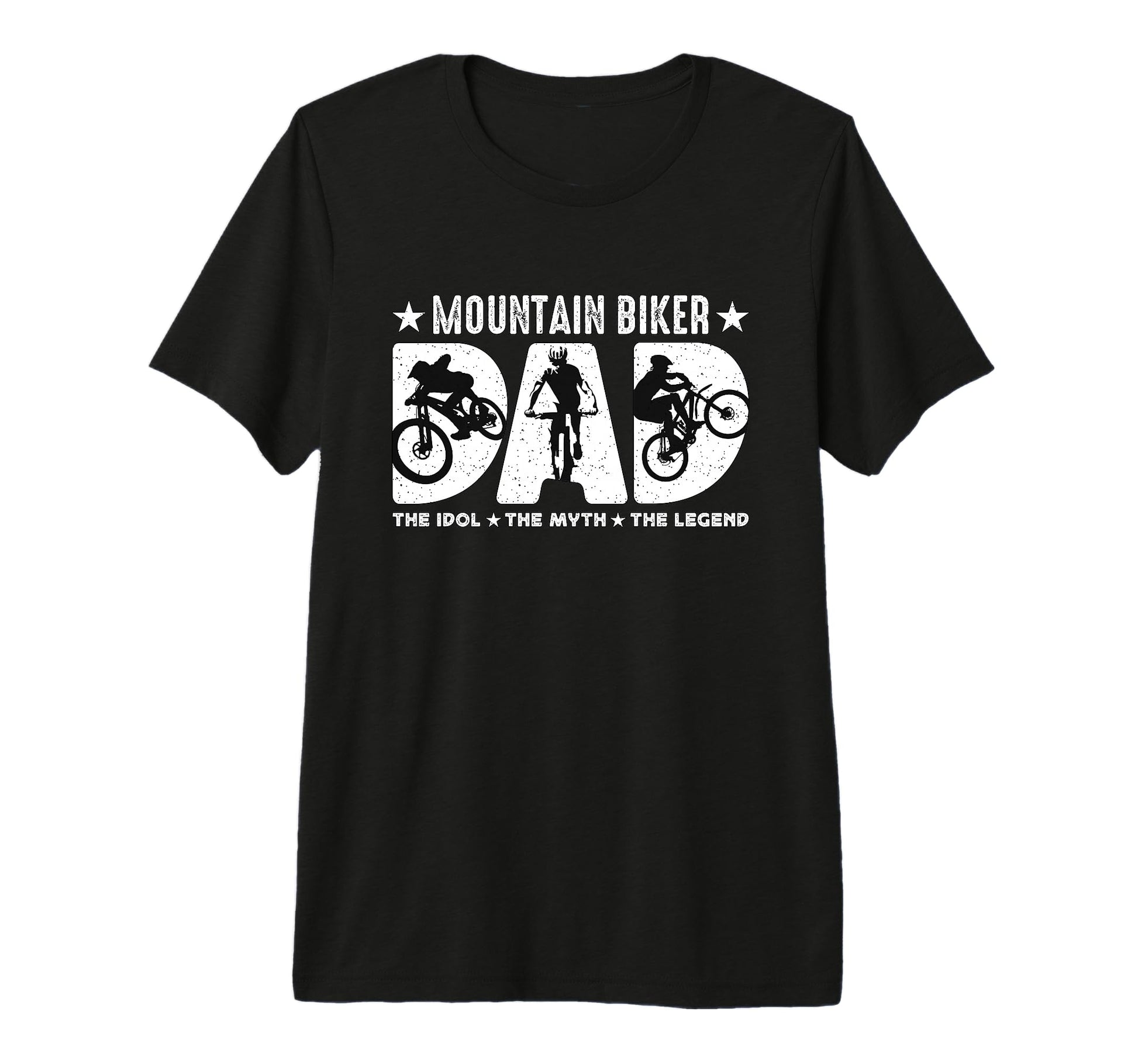 Mountain Biker Dad Idol Off Road Cycling T-Shirt - Minimalist Print Unisex - T-Shirt, Sweatshirt, Hoodie