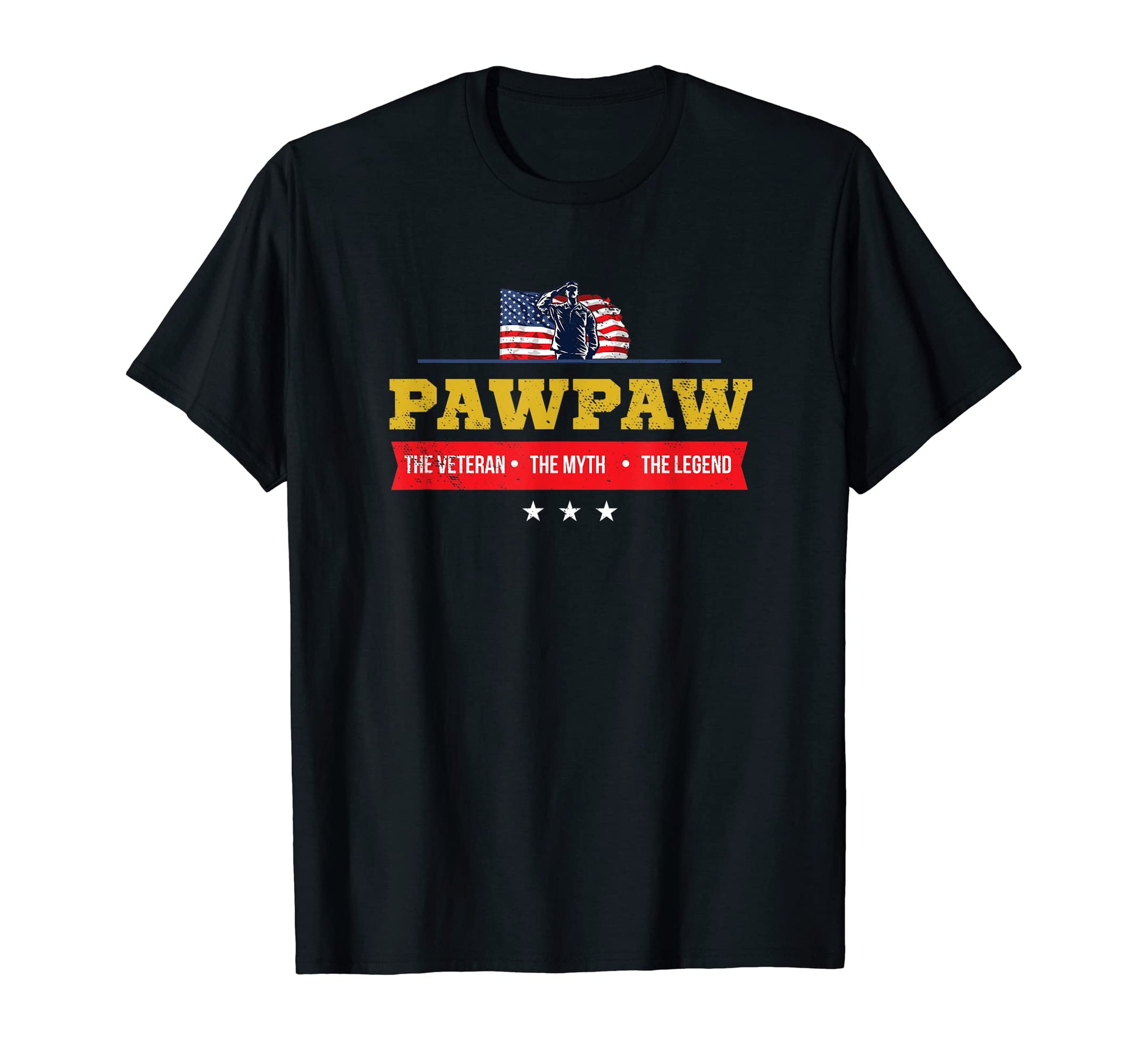Papaw Veteran Myth Legend Dad Daddy T-Shirt - Aesthetic Graphic for Adults - T-Shirt, Sweatshirt, Hoodie