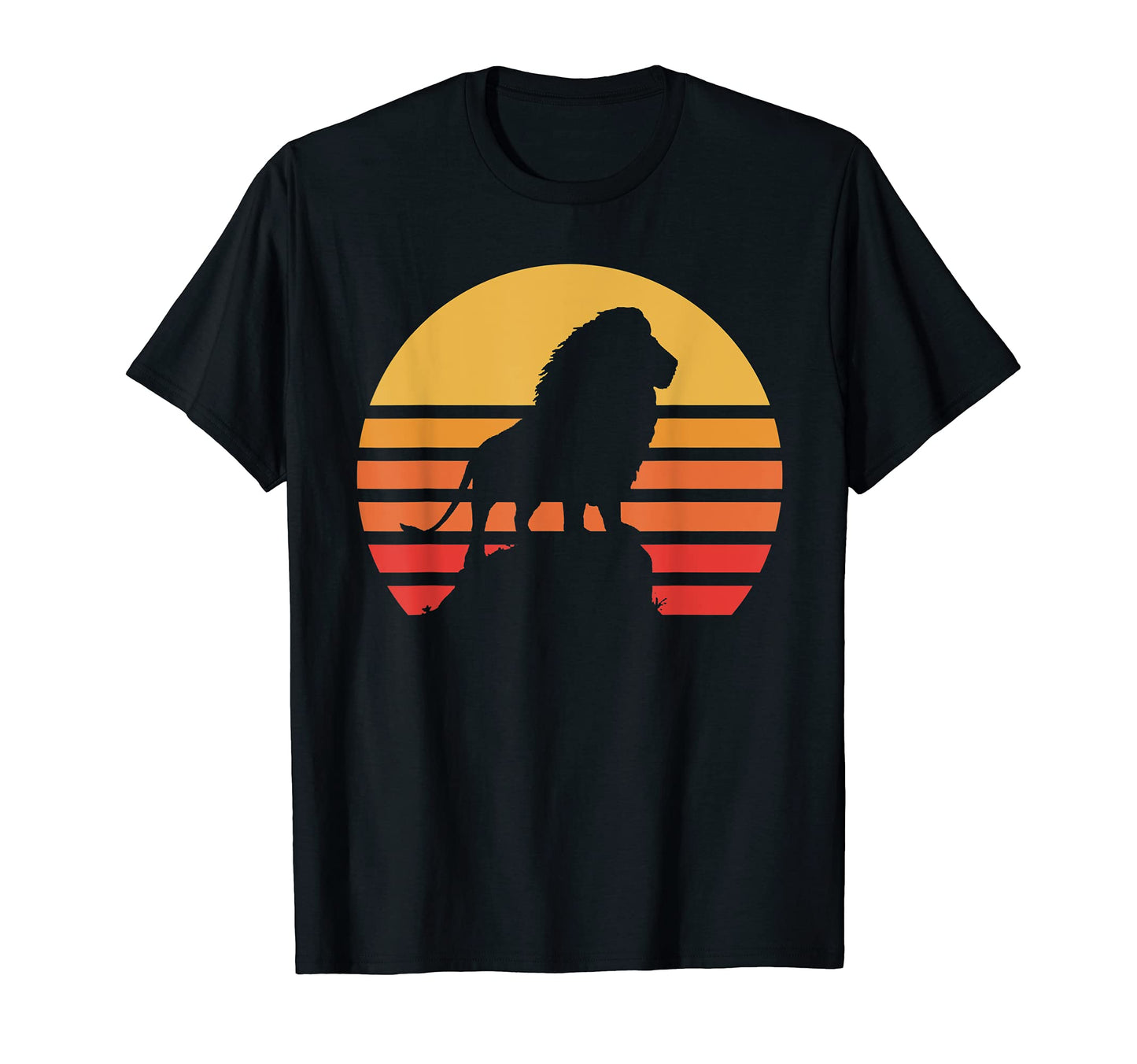 Lion Sunset King Jungle Gift T-Shirt - Fun Novelty Design Men Women - T-Shirt, Sweatshirt, Hoodie
