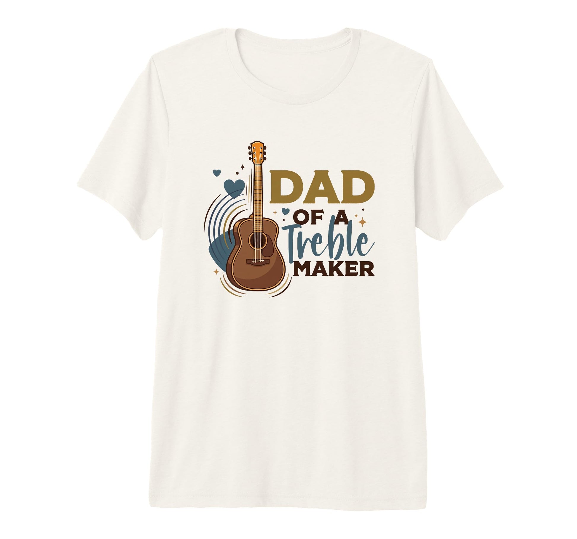 Guitar Dad Treble Maker Tri Blend T-Shirt - Trendy Graphic Men Women - T-Shirt, Sweatshirt, Hoodie