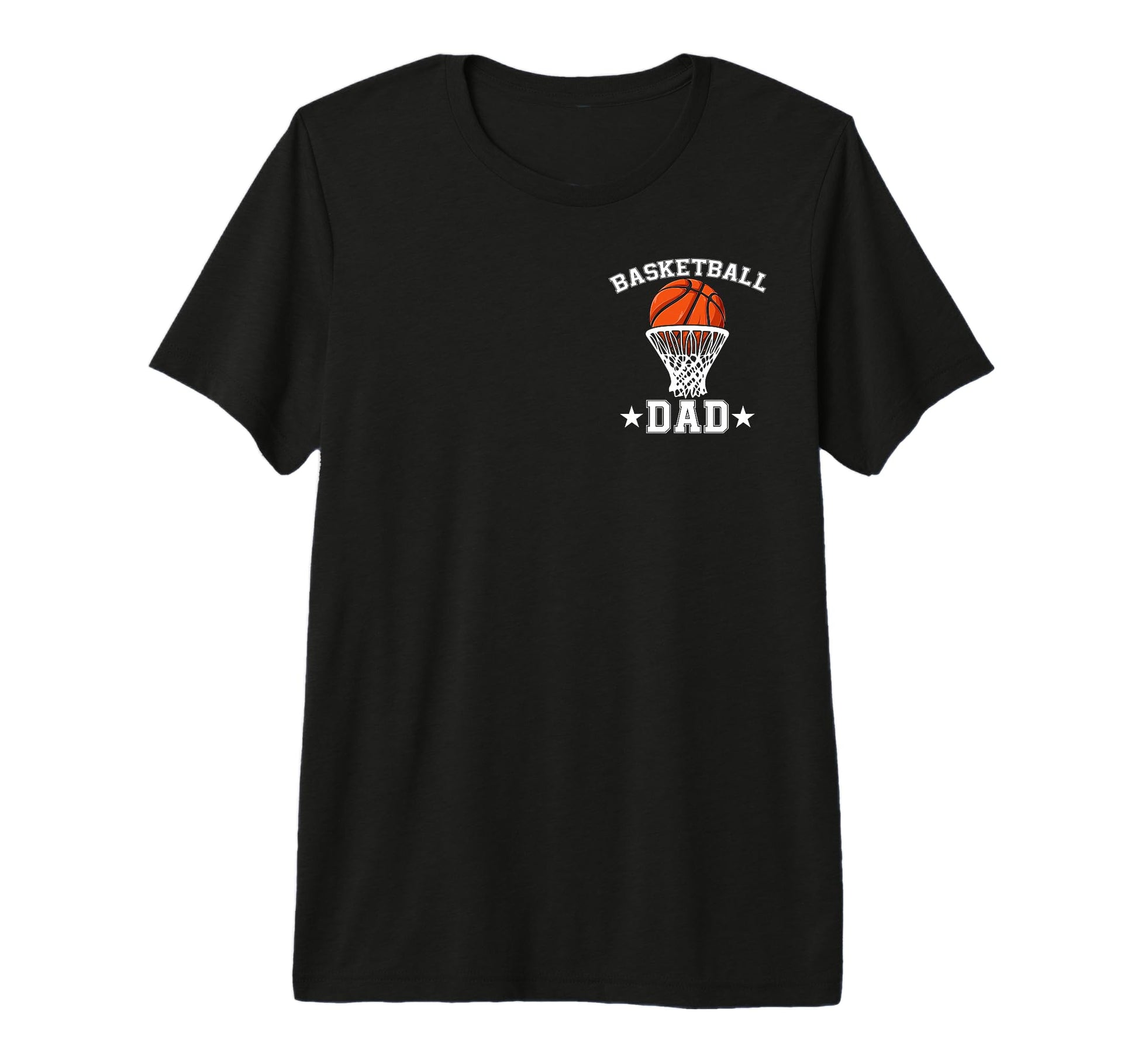 Basketball Dad Daddy Father Happy T-Shirt - Aesthetic Graphic for Adults - T-Shirt, Sweatshirt, Hoodie