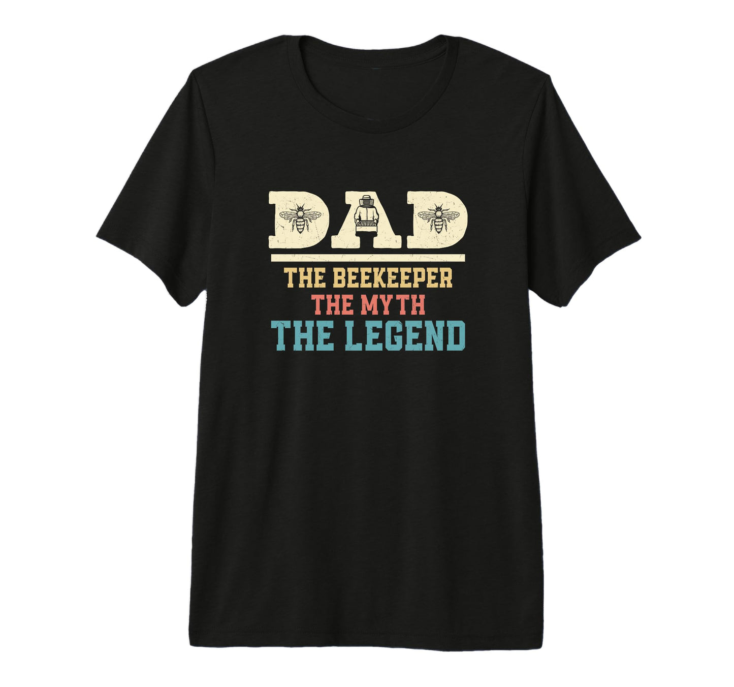 Mens Dad Beekeeper Myth Legend Beekeeping T-Shirt - Unique Graphic Unisex - T-Shirt, Sweatshirt, Hoodie