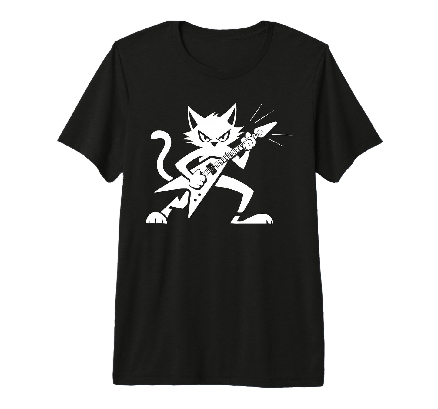 Cat Owner Guitar Player Guitarist T-Shirt - Fun Novelty Design Men Women - T-Shirt, Sweatshirt, Hoodie