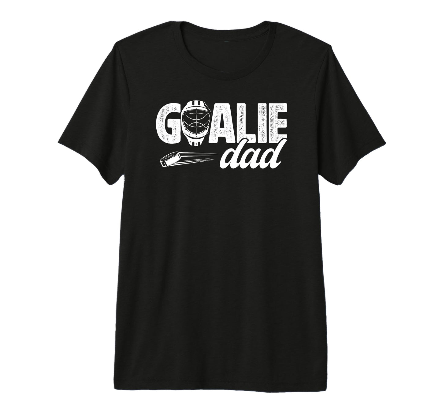 Mens Ice Hockey Goalie Dad Hockey T-Shirt - Unique Graphic Unisex - T-Shirt, Sweatshirt, Hoodie