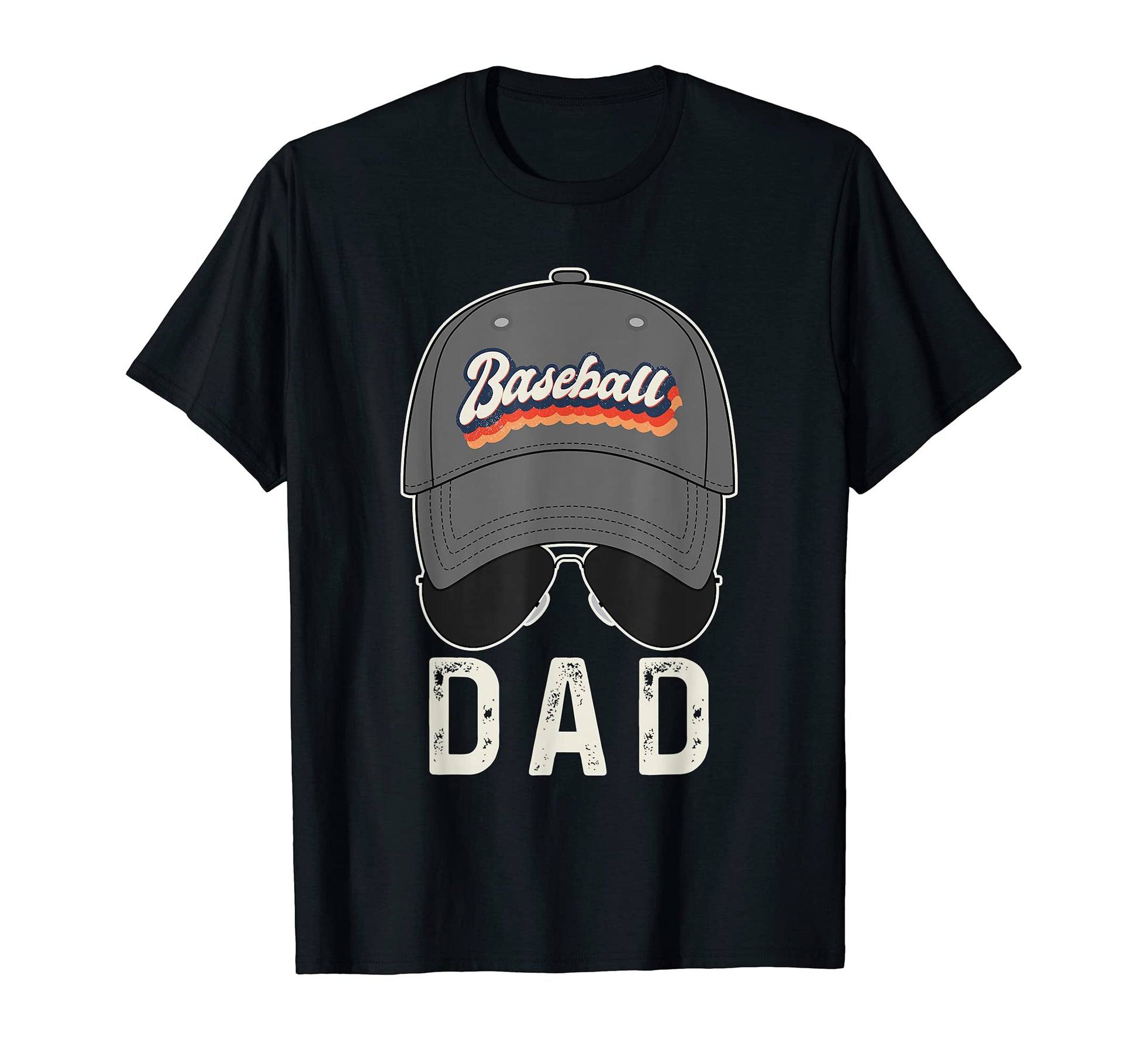 Baseball Dad Baseball Hat And T-Shirt - Novelty Apparel for Adults - T-Shirt, Sweatshirt, Hoodie