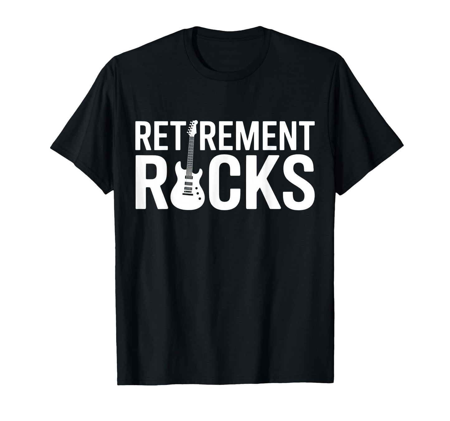 Retirement Rocks Acoustic Guitar Old T-Shirt - Graphic Print Men Women - T-Shirt, Sweatshirt, Hoodie