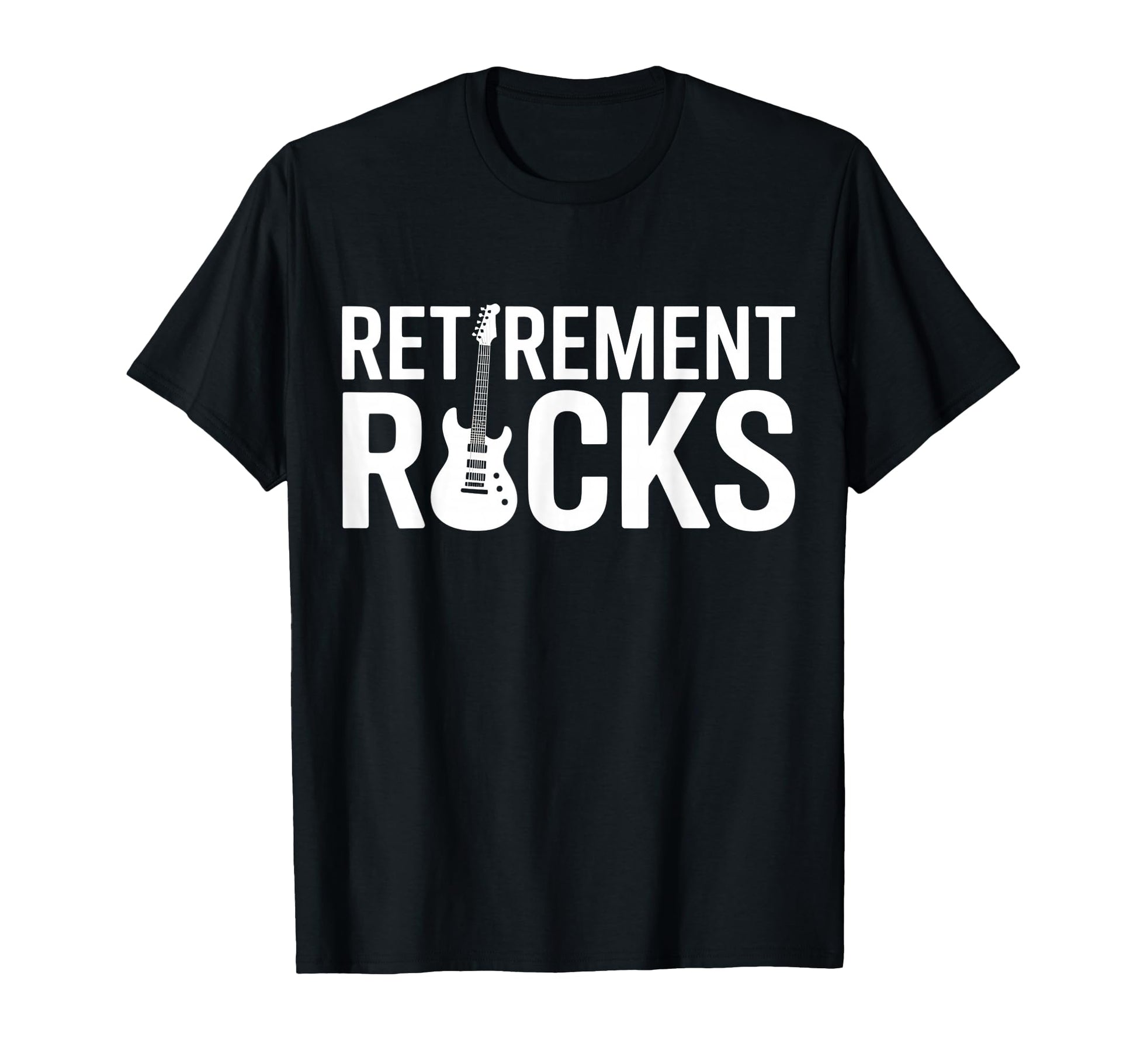Retirement Rocks Acoustic Guitar Old T-Shirt - Graphic Print Men Women - T-Shirt, Sweatshirt, Hoodie