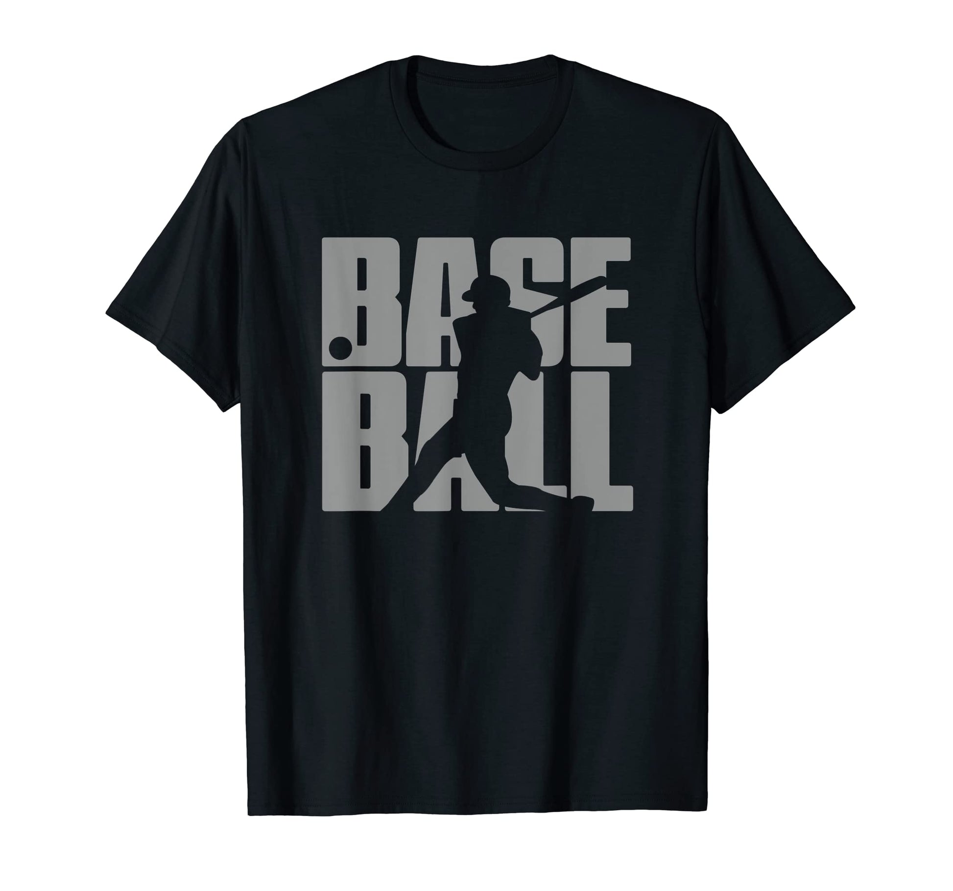 Gray Baseball Baseball Player T-Shirt - Minimalist Print Men Women - T-Shirt, Sweatshirt, Hoodie
