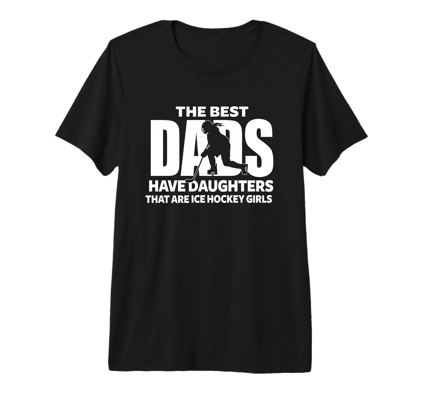 Hockey Daughter Proud Dad Athlete T-Shirt - Minimalist Print Men Women - T-Shirt, Sweatshirt, Hoodie