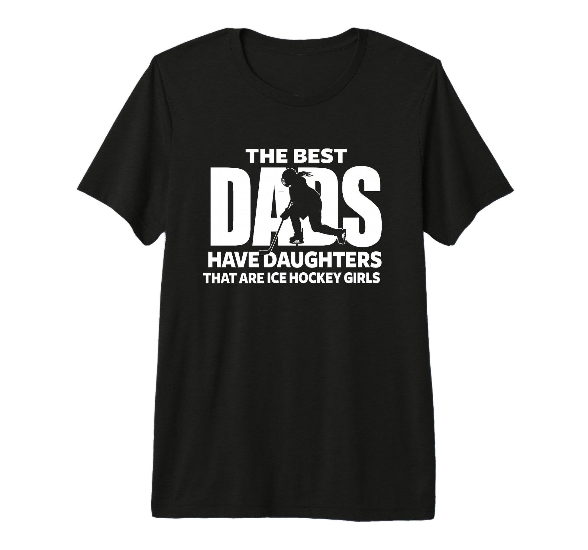 Hockey Daughter Proud Dad Athlete T-Shirt - Minimalist Print Men Women - T-Shirt, Sweatshirt, Hoodie