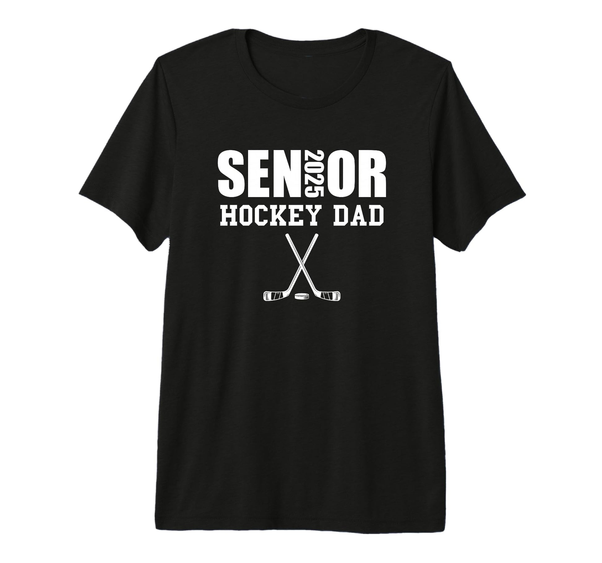 2025 Senior Hockey Dad Team Parent T-Shirt - Custom Art Print Unisex - T-Shirt, Sweatshirt, Hoodie