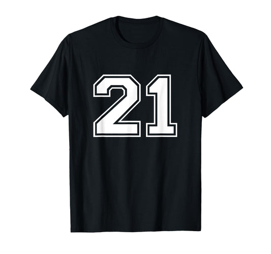 21 Sports Number Fan Best Player T-Shirt - Aesthetic Graphic for Adults - T-Shirt, Sweatshirt, Hoodie