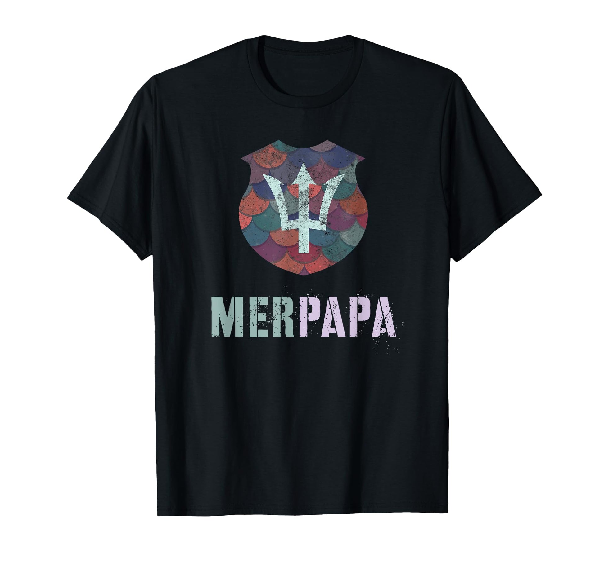 Funny Merpapa Mermaid Dad Beach Patrol T-Shirt - Novelty Apparel Unisex - T-Shirt, Sweatshirt, Hoodie
