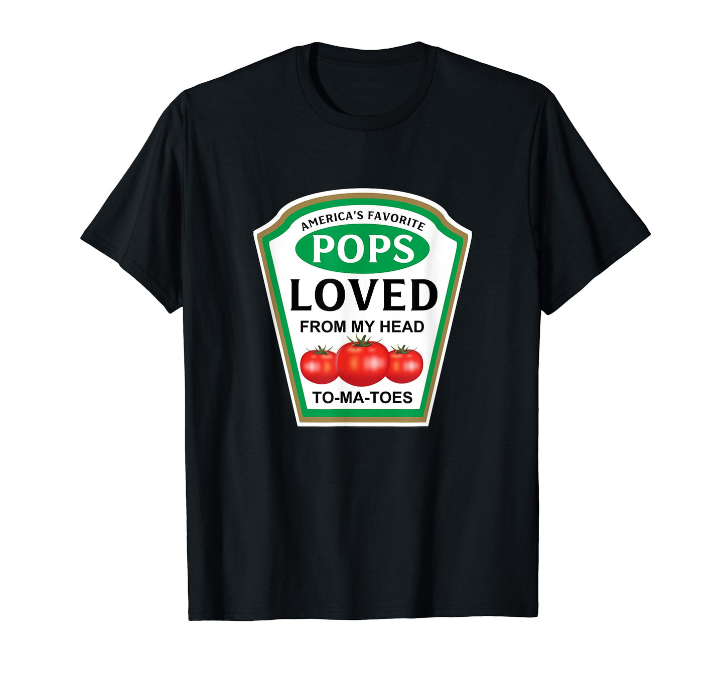 Americas Favorite Pops Funny Ketchup T-Shirt - Minimalist Print for Adults - T-Shirt, Sweatshirt, Hoodie