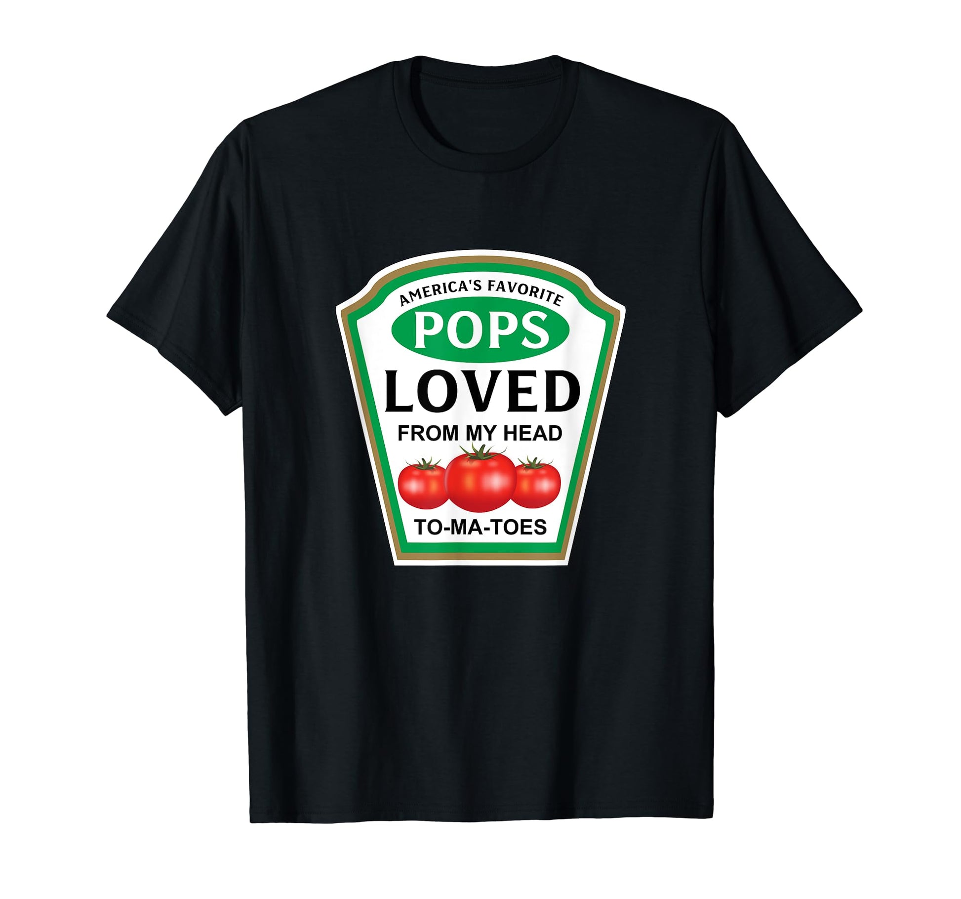 Americas Favorite Pops Funny Ketchup T-Shirt - Minimalist Print for Adults - T-Shirt, Sweatshirt, Hoodie