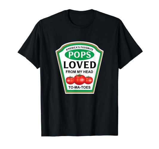 Americas Favorite Pops Funny Ketchup T-Shirt - Minimalist Print for Adults - T-Shirt, Sweatshirt, Hoodie