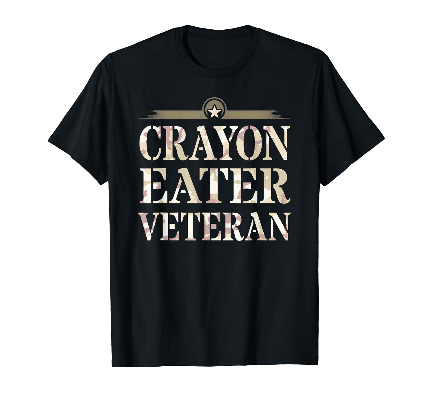 Funny Crayon Eater Veteran Proud T-Shirt - Casual Everyday Wear for Adults - T-Shirt, Sweatshirt, Hoodie