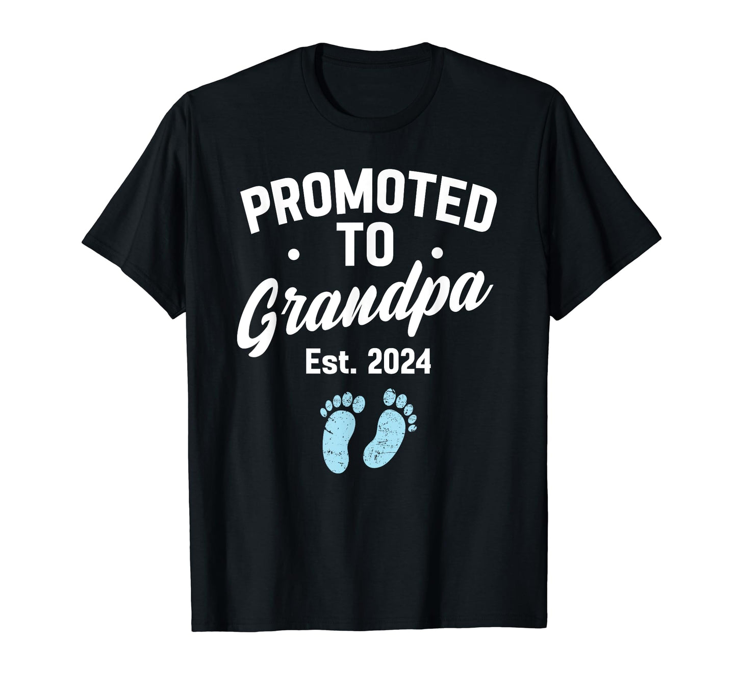 Promoted To Grandpa 2024 Pregnancy T-Shirt - Minimalist Print Men Women - T-Shirt, Sweatshirt, Hoodie