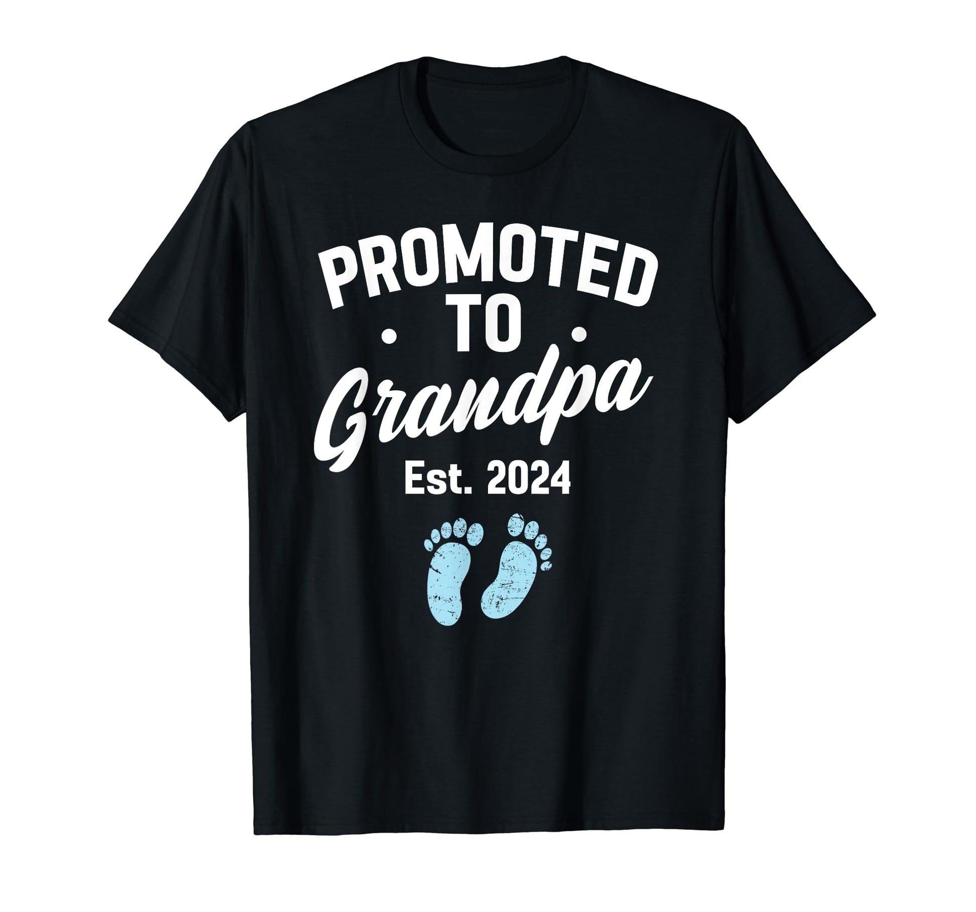 Promoted To Grandpa 2024 Pregnancy T-Shirt - Minimalist Print Men Women - T-Shirt, Sweatshirt, Hoodie