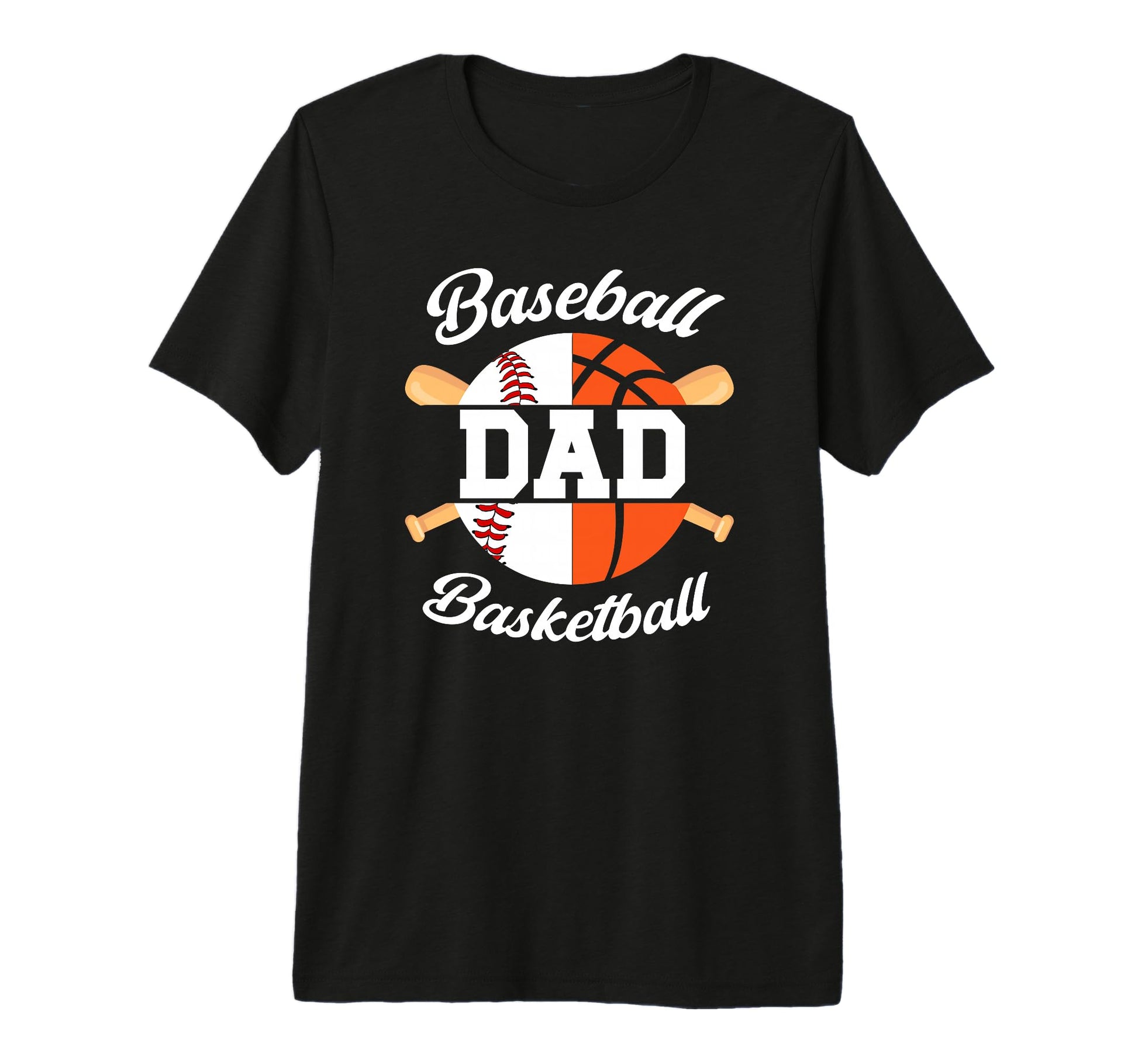 Mens Baseball Basketball Dad T-Shirt - Streetwear Style for Adults - T-Shirt, Sweatshirt, Hoodie