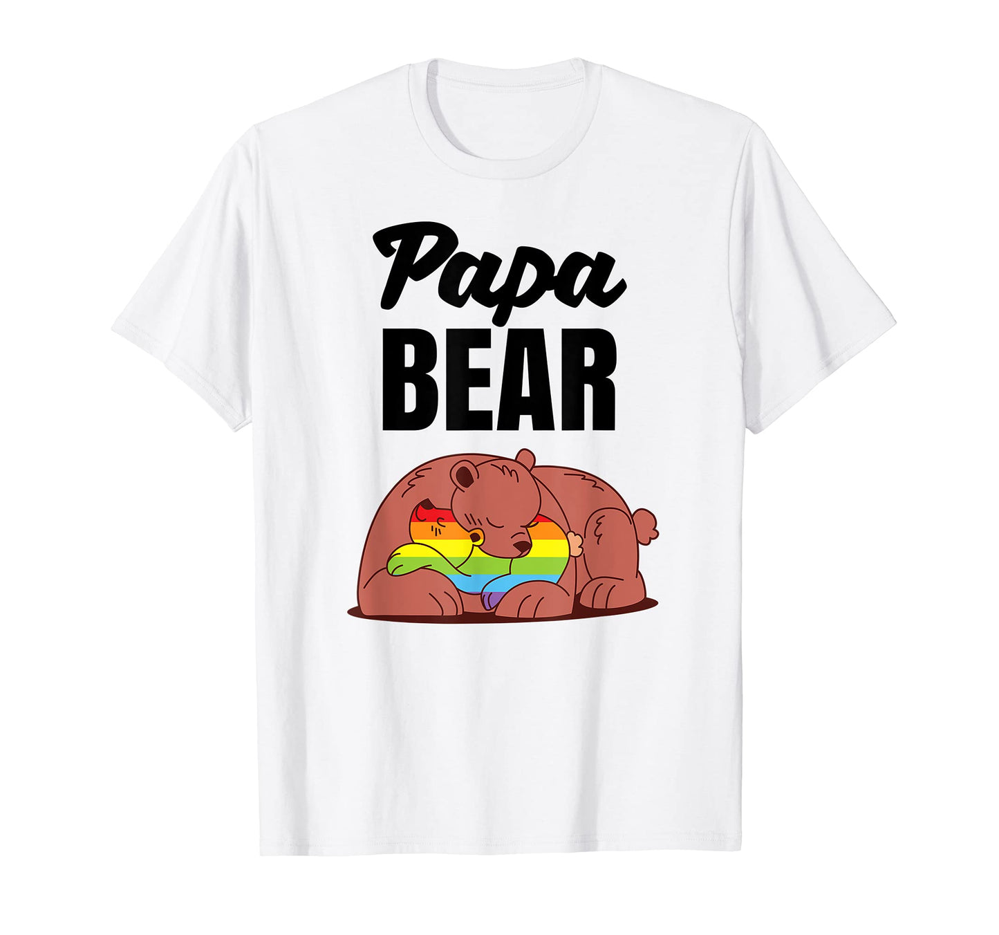 Lgbt Dad Papa Bear Camping Fathers Day Gay T-Shirt - Graphic Print Unisex - T-Shirt, Sweatshirt, Hoodie