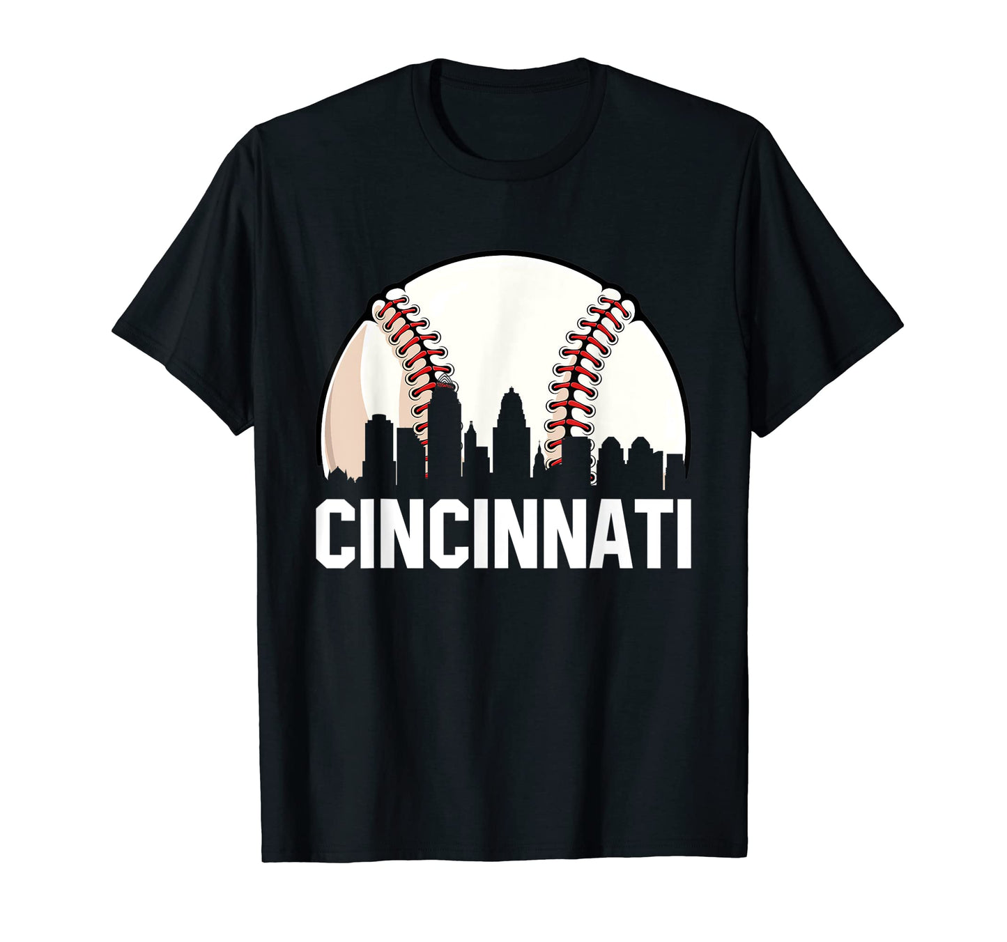 Cincinnati Cityscape Dad Baseball T-Shirt - Aesthetic Graphic for Adults - T-Shirt, Sweatshirt, Hoodie