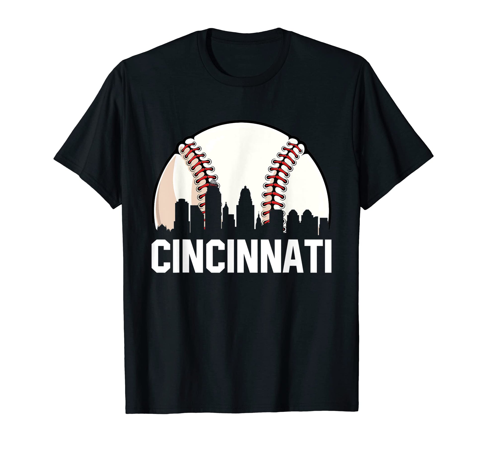 Cincinnati Cityscape Dad Baseball T-Shirt - Aesthetic Graphic for Adults - T-Shirt, Sweatshirt, Hoodie