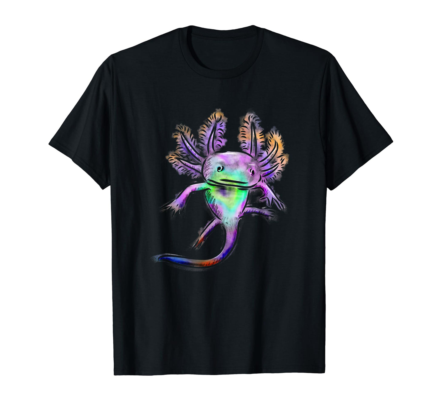 Axolotls Kawaii Animals Amphibian T-Shirt - Minimalist Print for Adults - T-Shirt, Sweatshirt, Hoodie