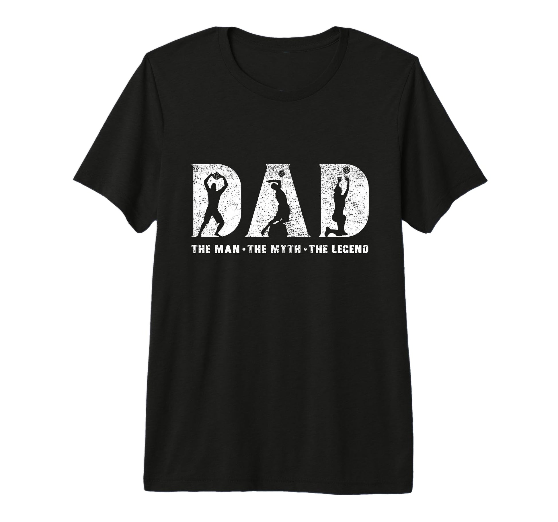 Volleyball Dad Myth Legend T-Shirt - Casual Everyday Wear Men Women - T-Shirt, Sweatshirt, Hoodie