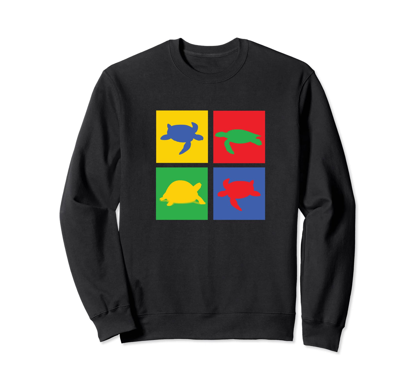 Turtle Pop Art Animal Lover Sweatshirt - Aesthetic Graphic for Adults - T-Shirt, Sweatshirt, Hoodie