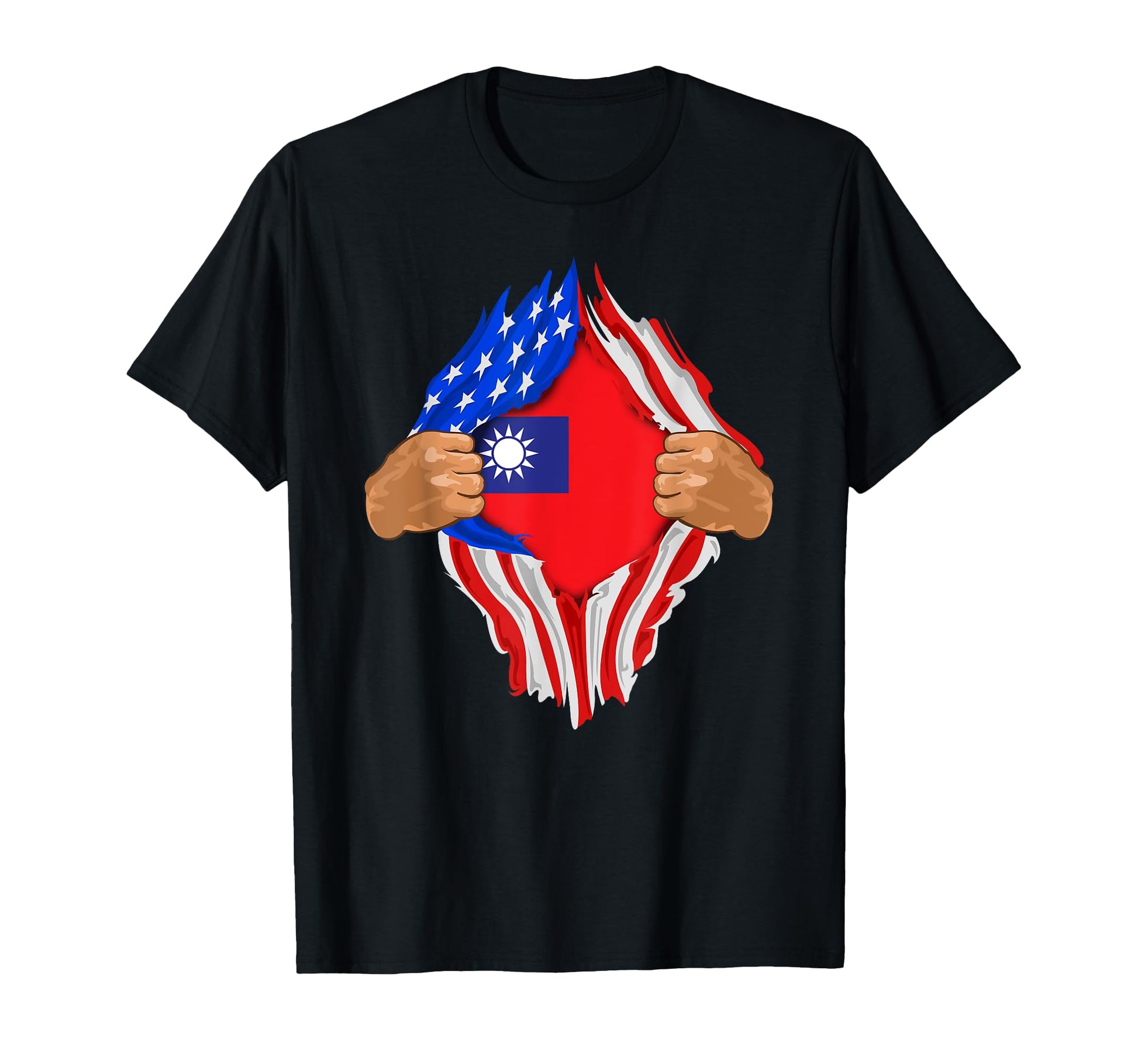 Taiwanese Blood Inside Me Taiwan Flag T-Shirt - Fun Novelty Design Unisex - T-Shirt, Sweatshirt, Hoodie