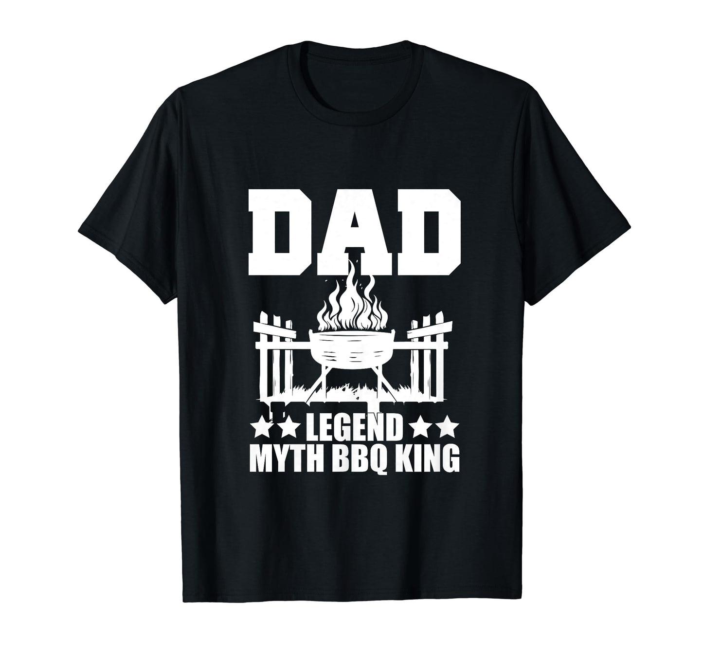 Dad Legend Myth Bbq King Fathers Day T-Shirt - Trendy Graphic for Adults - T-Shirt, Sweatshirt, Hoodie