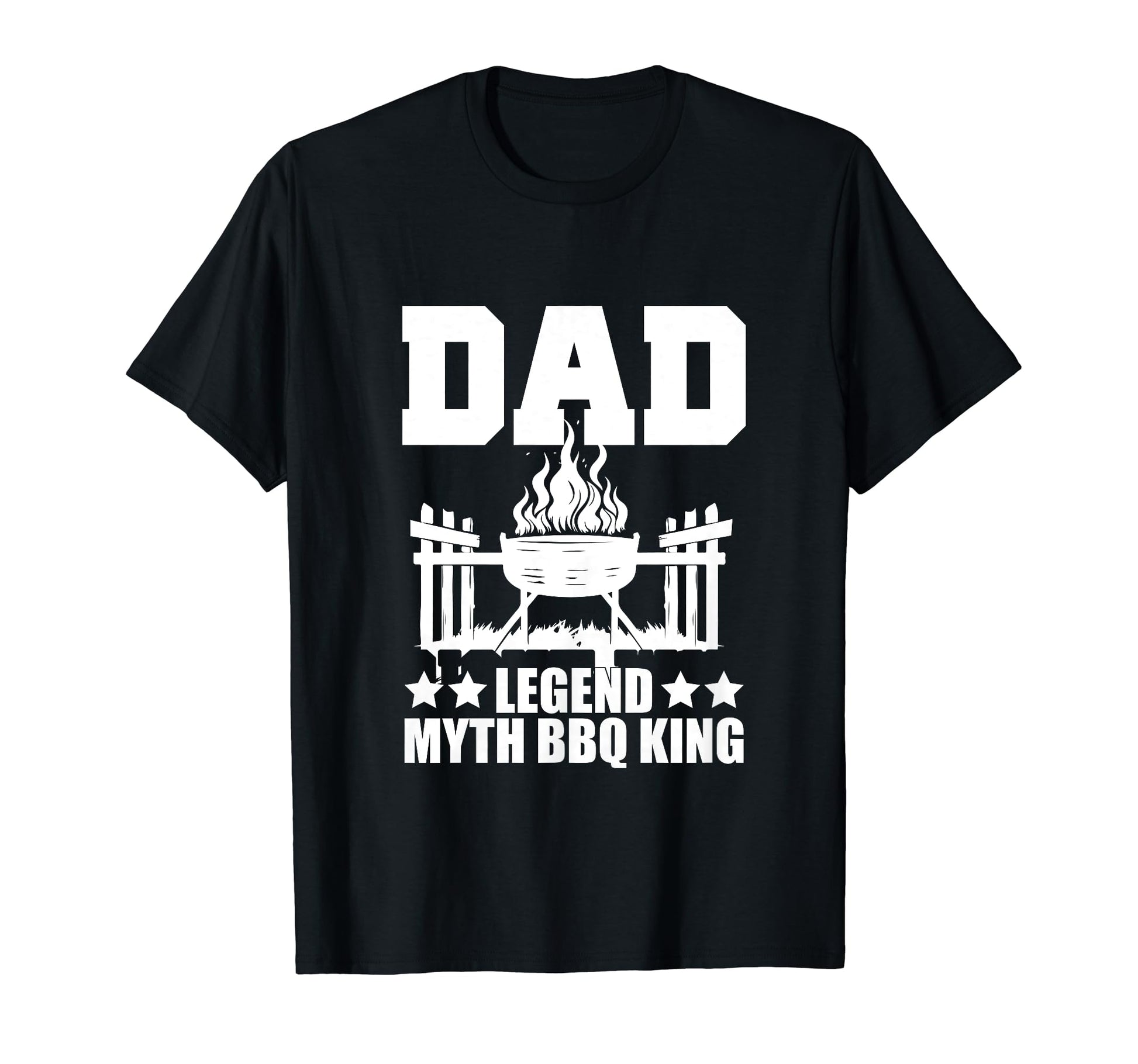 Dad Legend Myth Bbq King Fathers Day T-Shirt - Trendy Graphic for Adults - T-Shirt, Sweatshirt, Hoodie