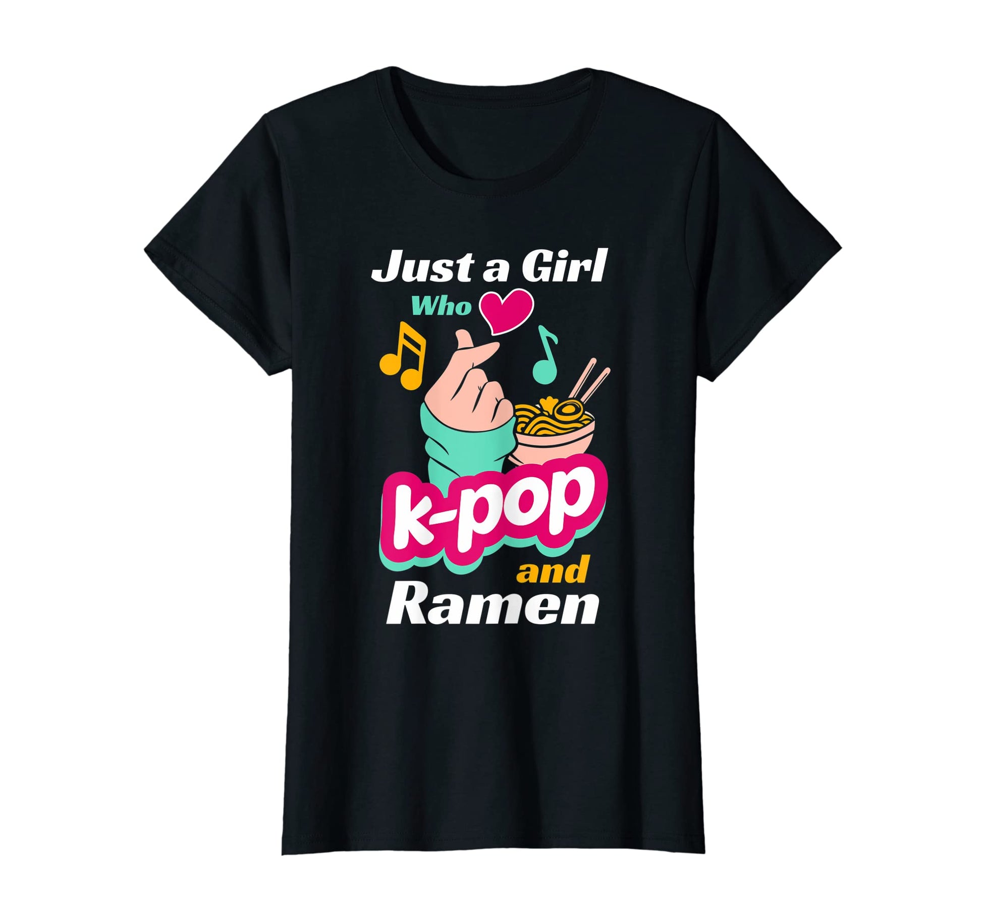 Womens Anime Just Who Loves K Pop And T-Shirt - Trendy Graphic Men Women - T-Shirt, Sweatshirt, Hoodie