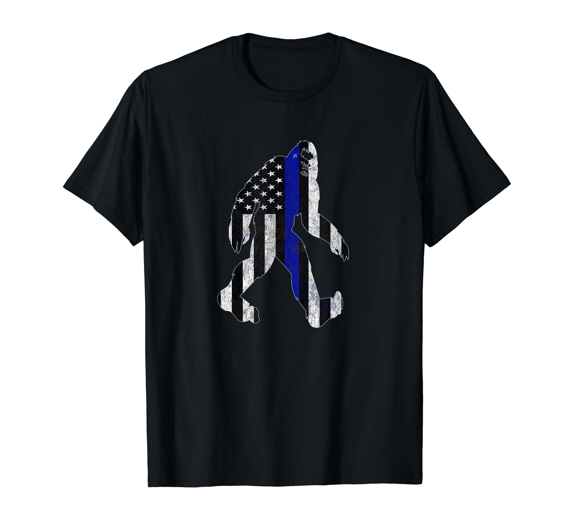 Thin Blue Line Bigfoot Police Week 2020 T-Shirt - Minimalist Print Unisex - T-Shirt, Sweatshirt, Hoodie