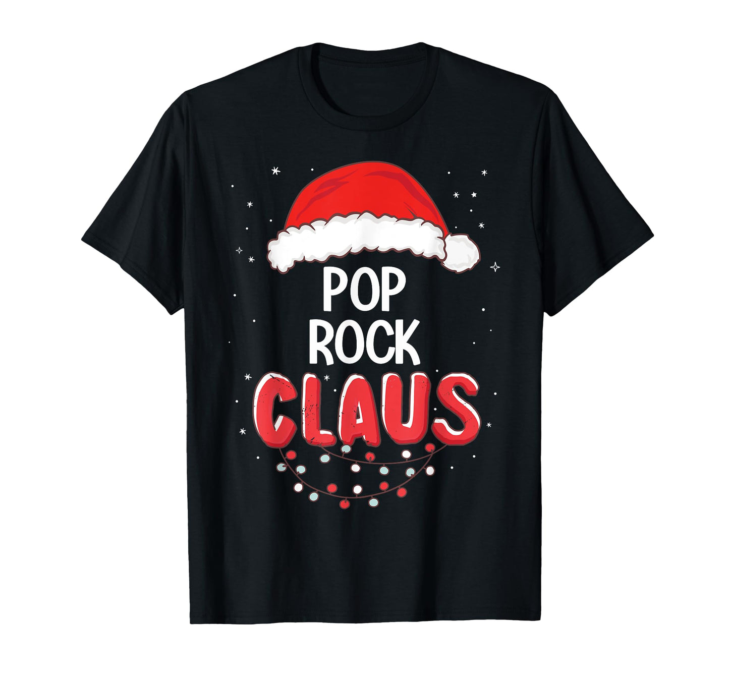 Pop Rock Santa Claus Matching T-Shirt - Fun Novelty Design for Adults - T-Shirt, Sweatshirt, Hoodie