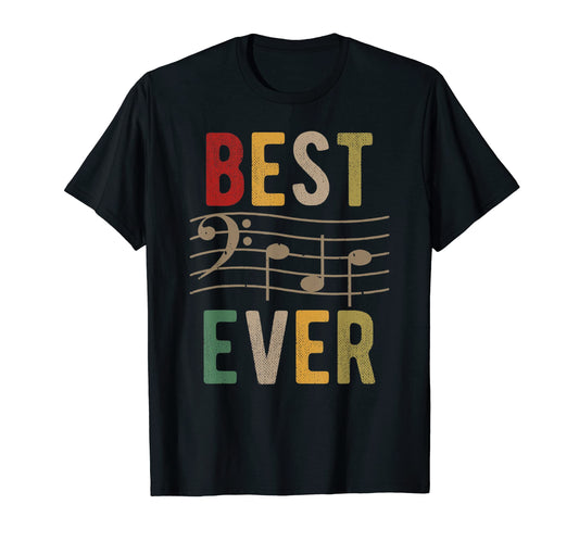 Best Dad Ever Chord Music Sheet T-Shirt - Custom Art Print Men Women - T-Shirt, Sweatshirt, Hoodie