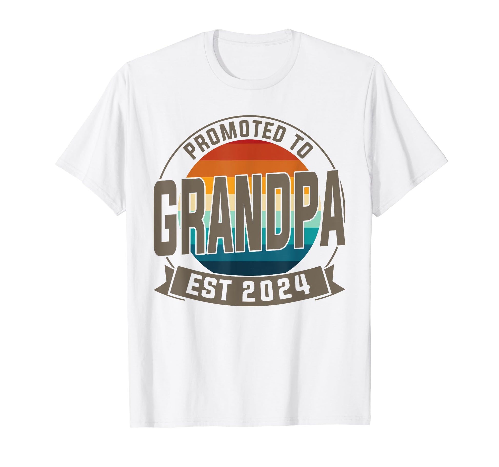 Promoted To Grandpa Est 2024 T-Shirt - Custom Art Print Unisex - T-Shirt, Sweatshirt, Hoodie