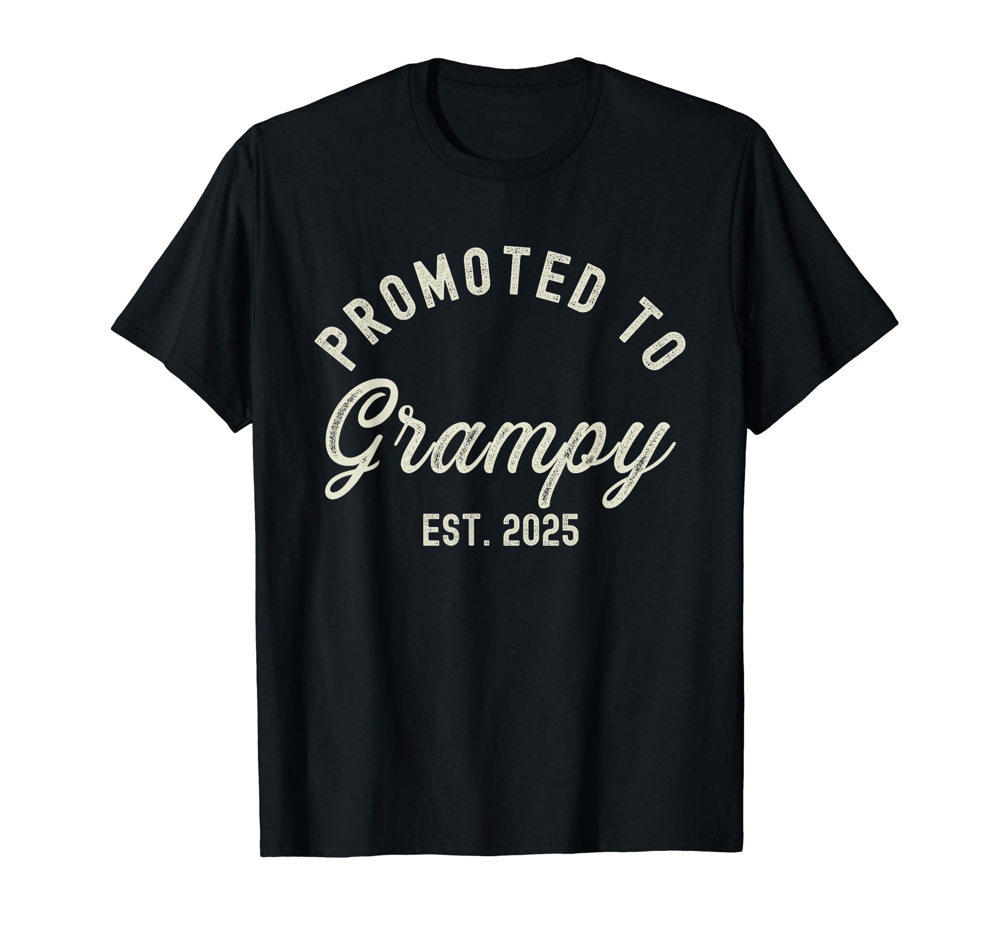 Promoted To Grampy Est 2025 Fathers Day T-Shirt - Graphic Print for Adults - T-Shirt, Sweatshirt, Hoodie