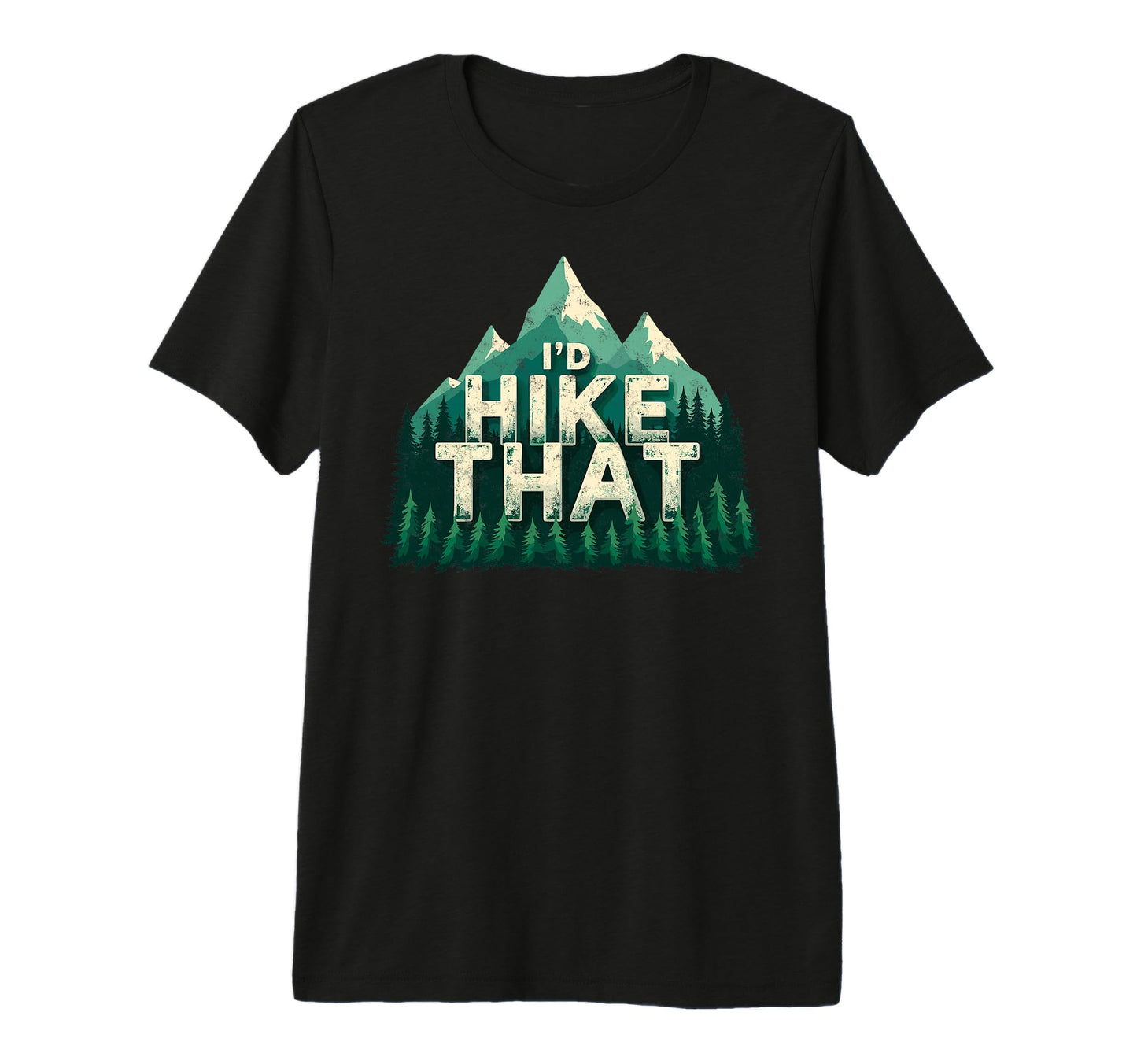 Id Hike That Backpacking Funny Mountain T-Shirt - Minimalist Print Unisex - T-Shirt, Sweatshirt, Hoodie