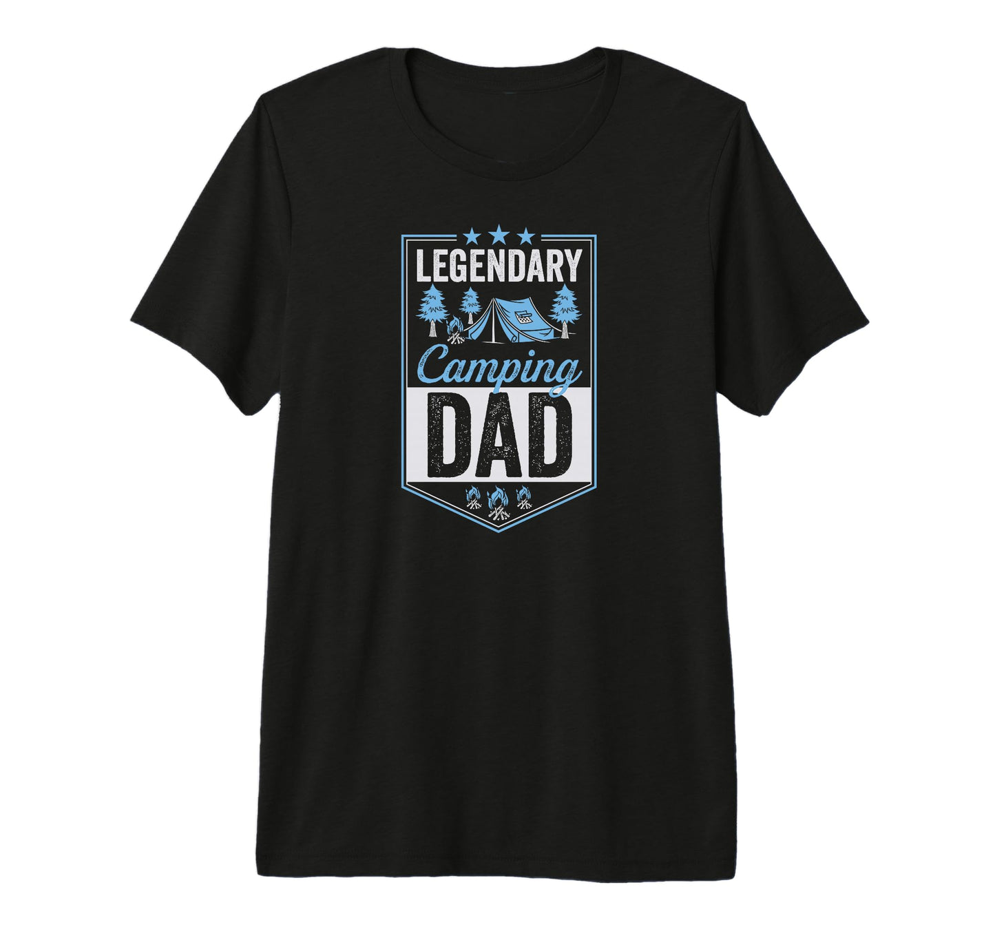 Legendary Camping Dad Tri Blend T-Shirt - Graphic Print for Adults - T-Shirt, Sweatshirt, Hoodie