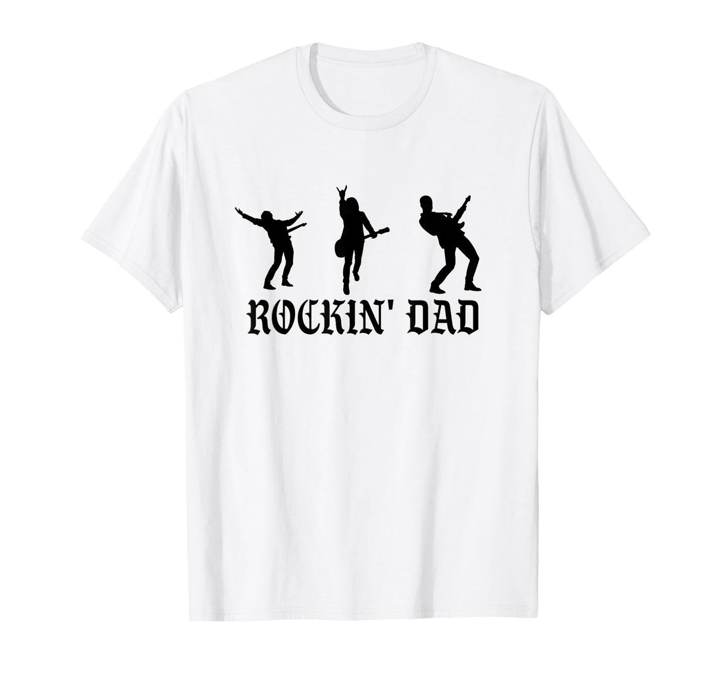 Rockin Dad Fun Rock And Roll Rocker Band T-Shirt - Graphic Print Men Women - T-Shirt, Sweatshirt, Hoodie