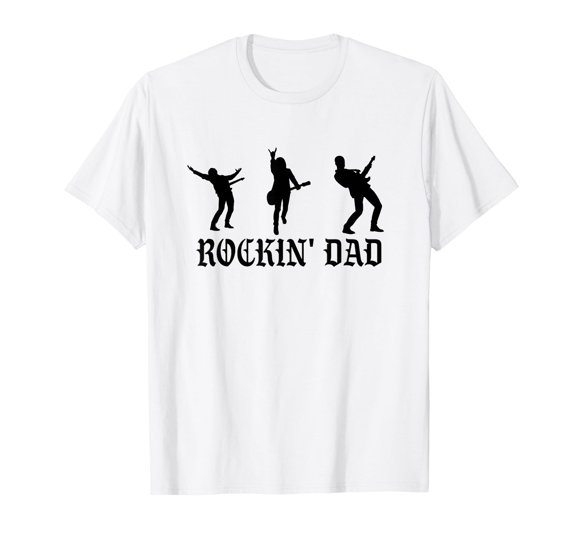 Rockin Dad Fun Rock And Roll Rocker Band T-Shirt - Graphic Print Men Women - T-Shirt, Sweatshirt, Hoodie