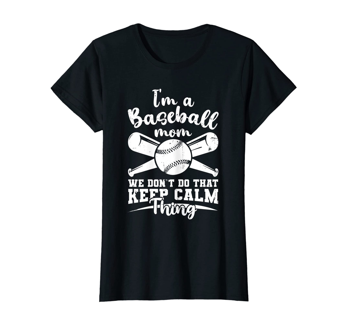Womens Ball Mama Im Baseball Mom We T-Shirt - Trendy Graphic for Adults - T-Shirt, Sweatshirt, Hoodie