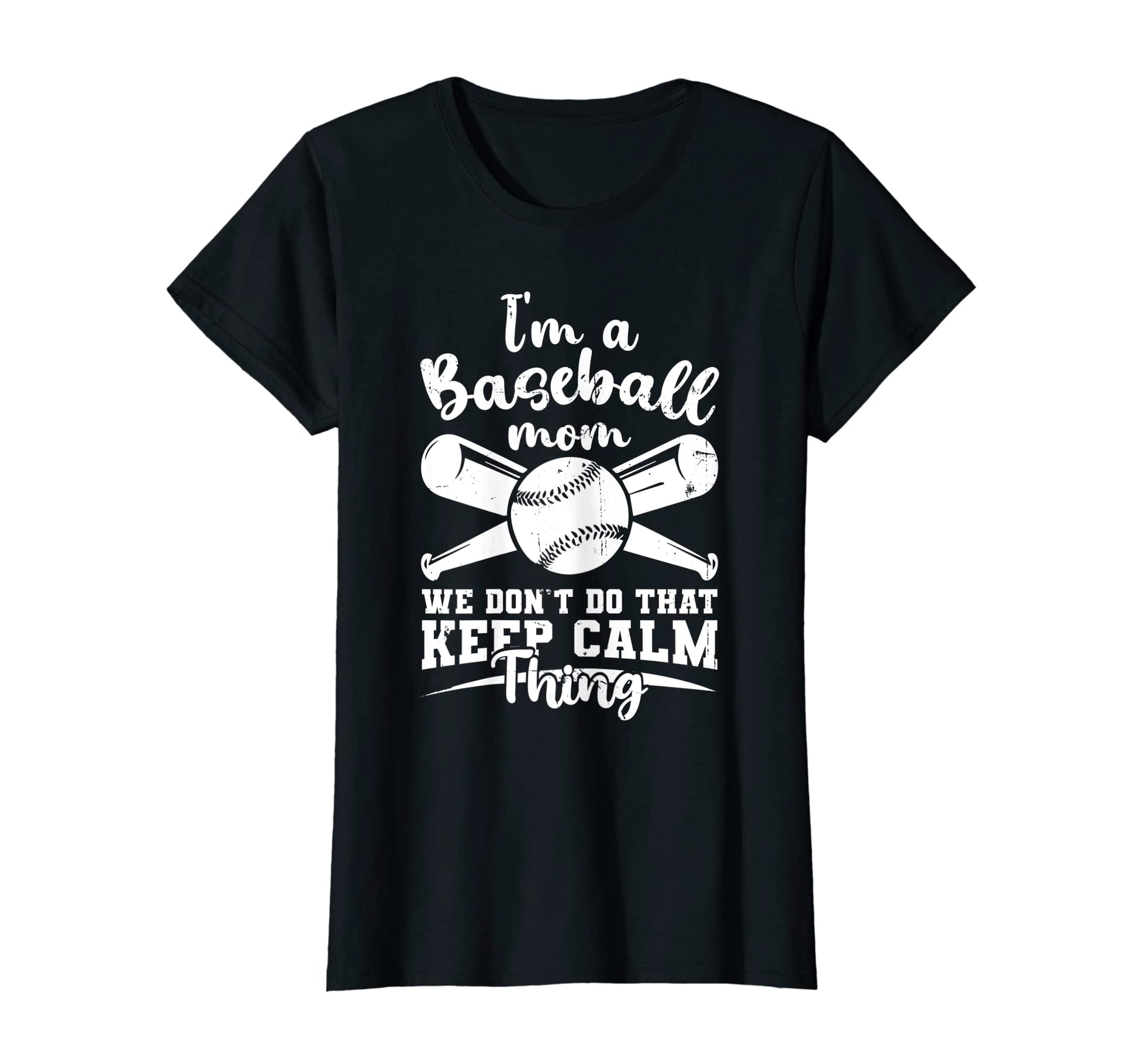 Womens Ball Mama Im Baseball Mom We T-Shirt - Trendy Graphic for Adults - T-Shirt, Sweatshirt, Hoodie