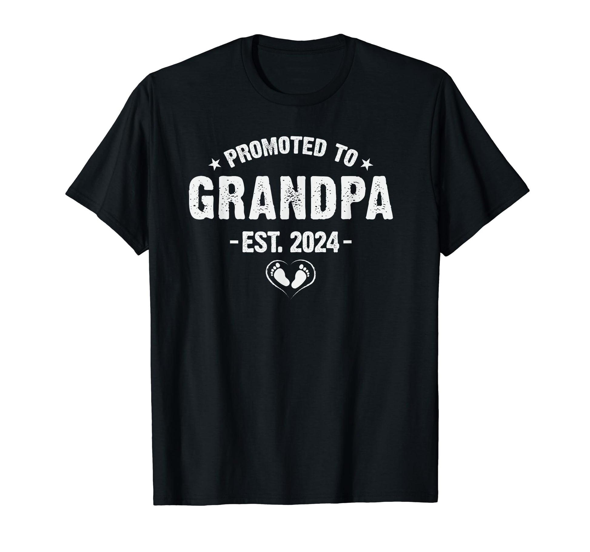 Promoted To Grandpa Est 2024 Nice T-Shirt - Casual Everyday Wear Men Women - T-Shirt, Sweatshirt, Hoodie