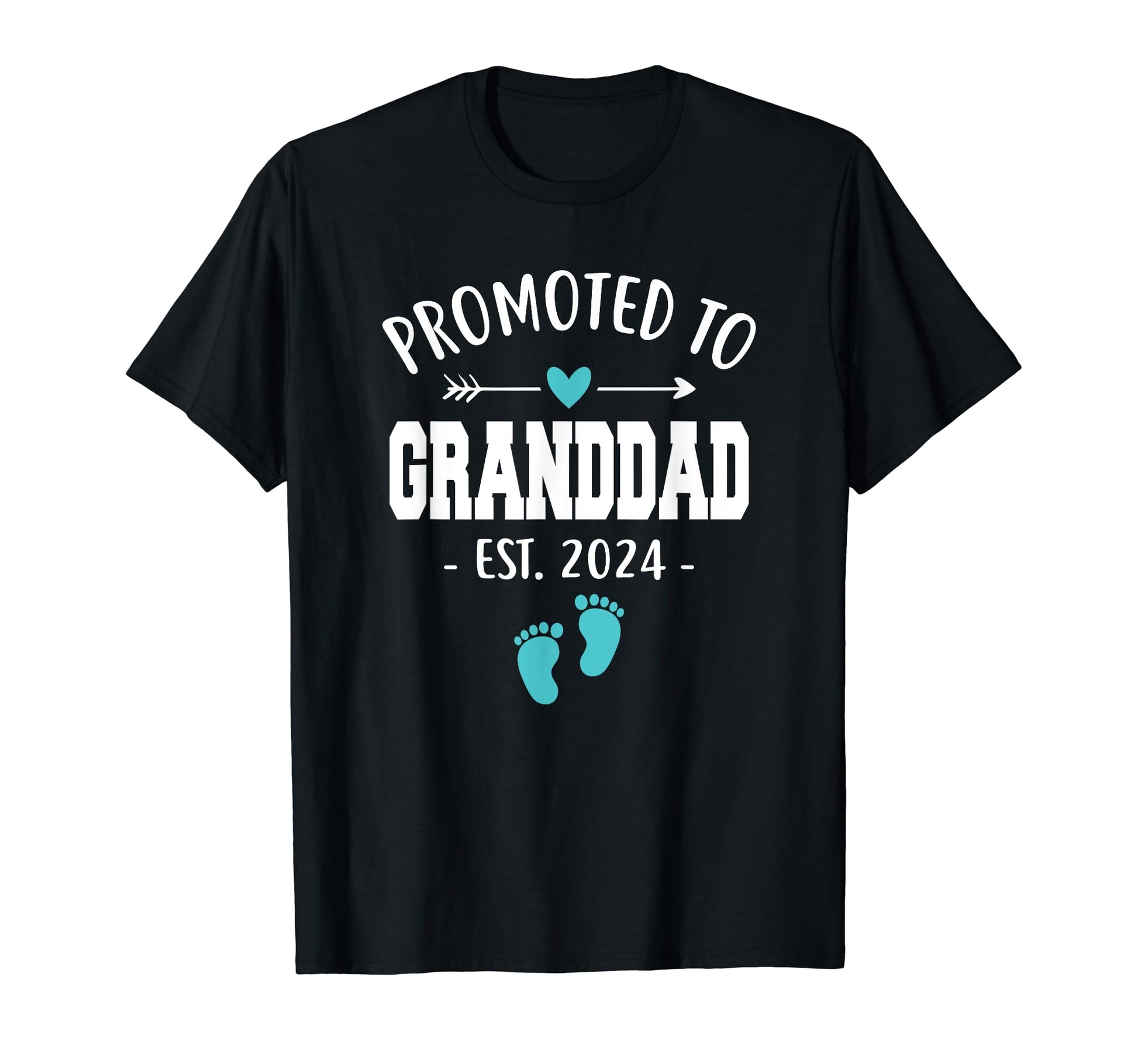 Promoted To Granddad Est 2024 Funny T-Shirt - Unique Graphic for Adults - T-Shirt, Sweatshirt, Hoodie