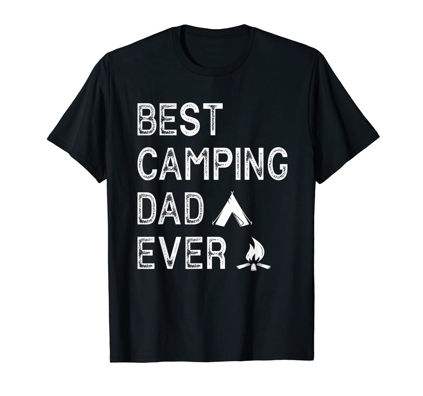 Mens Best Camper Dad Ever Campfire Funny T-Shirt - Unique Graphic Unisex - T-Shirt, Sweatshirt, Hoodie